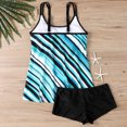 thumbnail image 4 of Maillots de Bain Deux Pièces pour Femmes, Tankinis Deux Pièces pour Femmes Col Rond Blouson Haut de Tankini avec Shorts Maillots de Bain Modestes Grande Taille P-5TG Liquidation Vêtements pour Femmes, 4 of 5