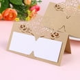 thumbnail image 4 of 24Pcs Table Name Place Cards Wedding Party Favor Decor Cut Design - Size Large (Beige Golden), 4 of 5