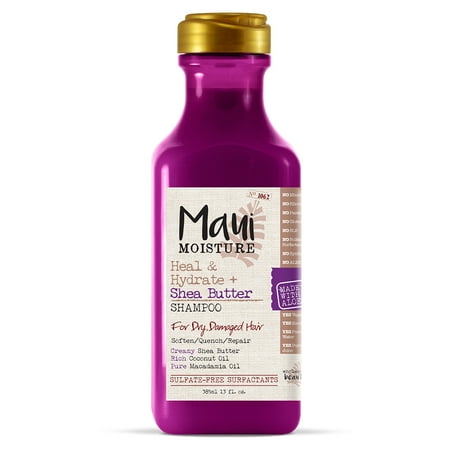 Maui Moisture Heal & Hydrate + Shea Butter, Shampoo, 13 FL (Best Shampoo For Red Dyed Hair With Dandruff)