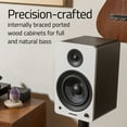 thumbnail image 5 of Fluance Ai61 Powered 2-Way 2.0 Stereo Bookshelf Speakers with 6.5" Drivers, 120W Amplifier for Turntable, TV, PC and Bluetooth 5 Wireless Music Streaming - RCA, Optical, USB & Sub Out (Lucky Bamboo), 5 of 10