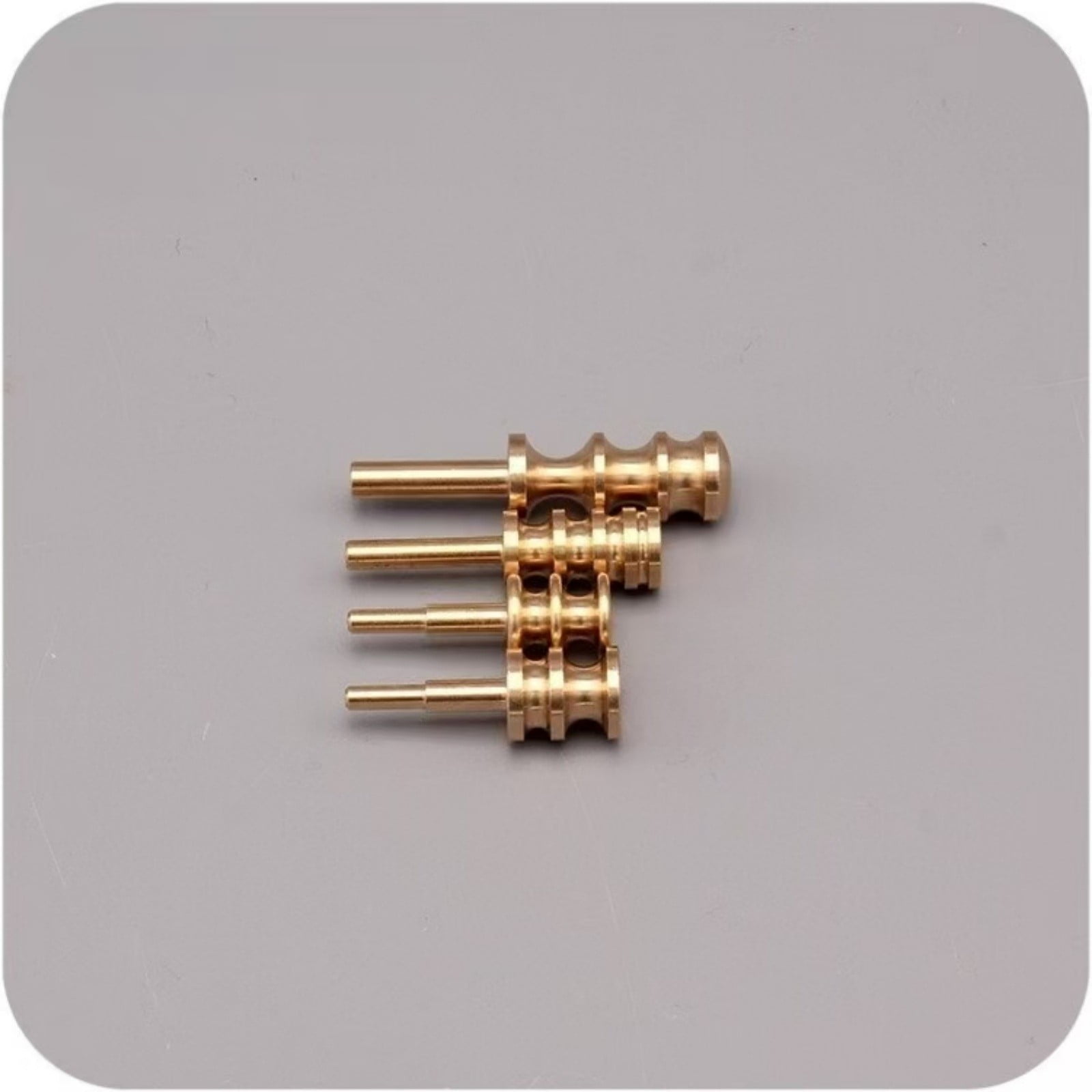Leather Edge Creasing Iron Brass Tip for Electric Leathercraft Iron – 33mm 34mm 40mm 50mm Interchangeable Heat Crease Tip for Edge Decoration, Sealing & Finishing – DIY Leather Craft Tool Accessory
