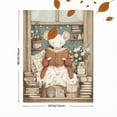 thumbnail image 3 of UXIEQU Cute Mouse Reading Book Canvas Wall Art Print 15.75x11.81 Inches, 3 of 8