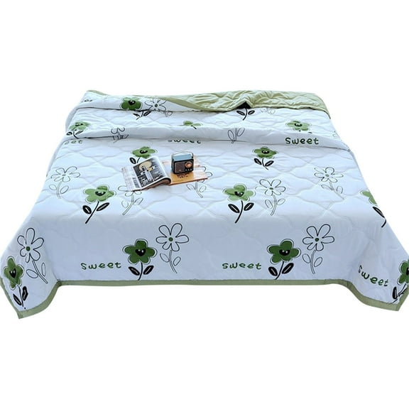 BIZHUA Ice Blankets for Hot Sleepers Ice Blanket for All Season Lightweight Summer Cotton Cooler Quilt for Hot Sleepers and Night Sweats Keep Cool Twin Size Soft, 1* (100*150) Air-Conditioned Quilt