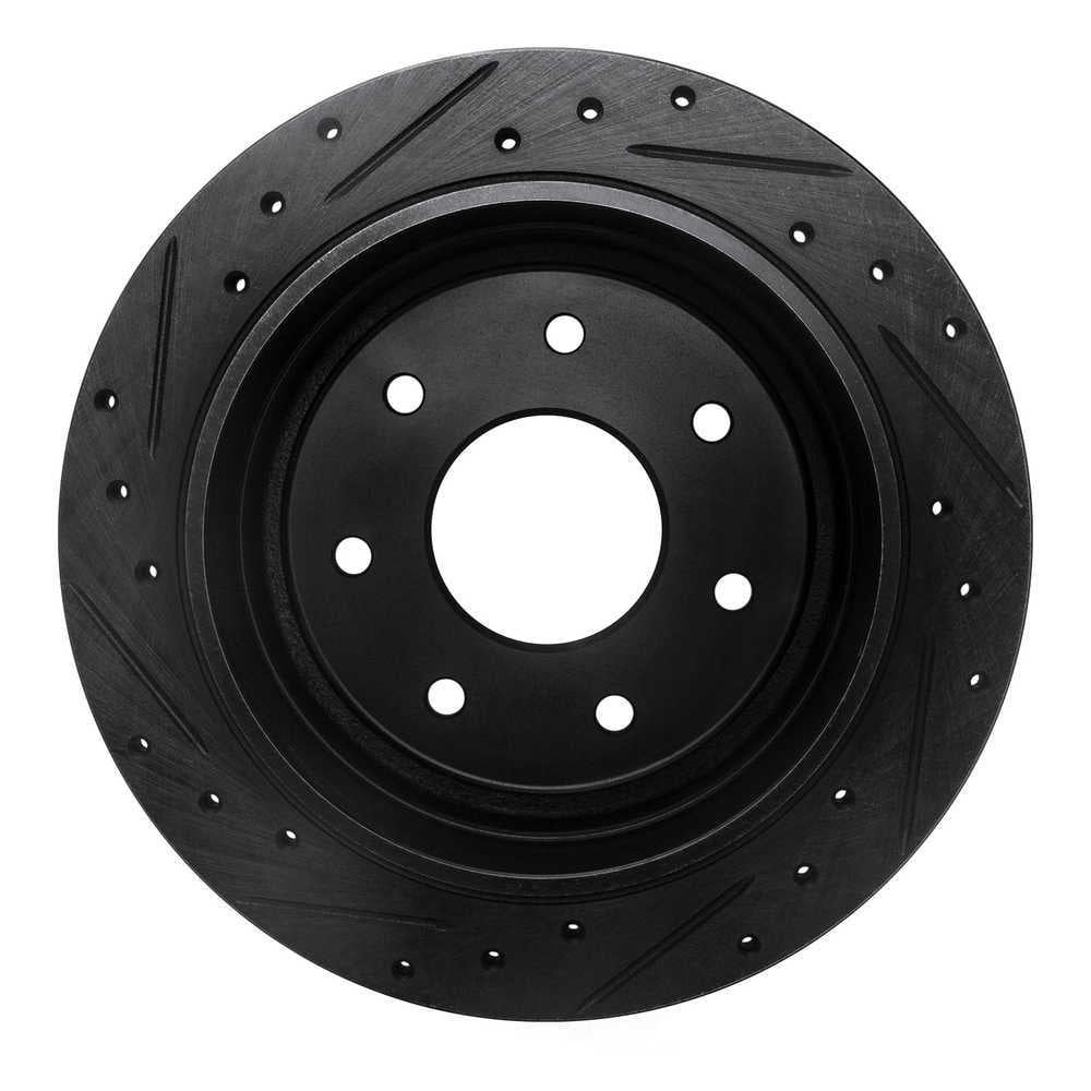 Dynamic Friction Company 633-54151R DFC Brake Rotor - Drilled And Slotted - Black