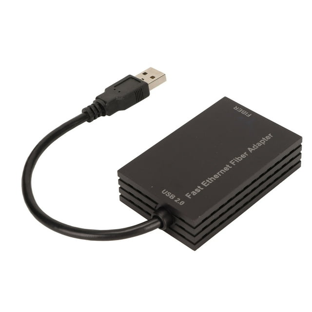 100M Ethernet Server Adapter, Improve Efficiency USB A Optical Port Adapter High Speed Single Optical Port Easy To Use For Desktop Computers