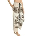 thumbnail image 2 of Daiia Cows On The Farm Women's Sleep Pant with Pockets and Drawstring,Pajama Pants-Small, 2 of 9