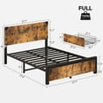 thumbnail image 3 of 2024 New Bed Frame, Platform Bed Frame with Wood Headboard, Metal Bed Frame with Under Bed Storage and Support Legs, Noise Free, No Box Spring Needed, Easy Assembly, 3 of 8