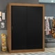thumbnail image 2 of Ropero Closet Madesa Denver 2 Puertas Corredizas Marrón/Negro, 2 of 9