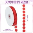 thumbnail image 2 of Uxcell Daisy Flower Lace Trim for DIY Crafts Sewing Trim Embellishments Red, 2 of 6
