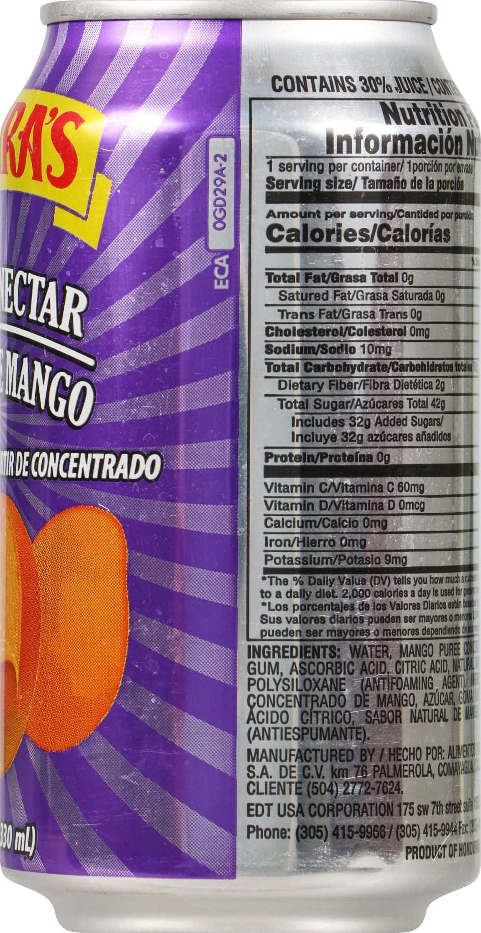 NATURA'S Mango Nectar, 11.16 oz