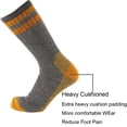 thumbnail image 3 of Calcetines Cerebro de lana merino para hombre, senderismo a media pantorrilla, 1 par, 3 of 8