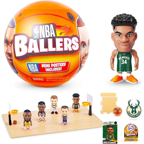 ZURU NBA Ballers Mini Figures Set for Indoor Playground Fun