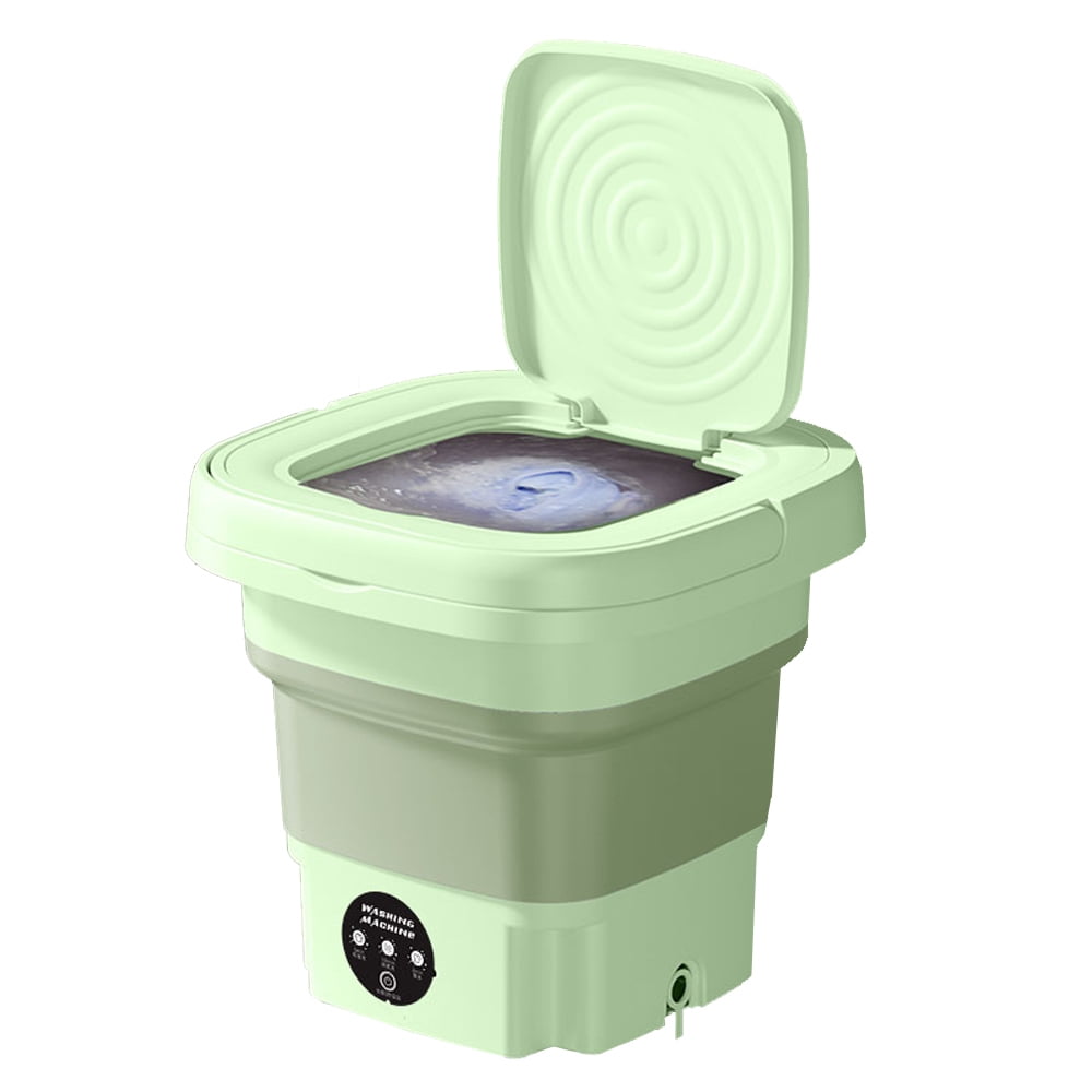 Mini lavadora portátil plegable para el hogar 8L Verde claro PVC ...
