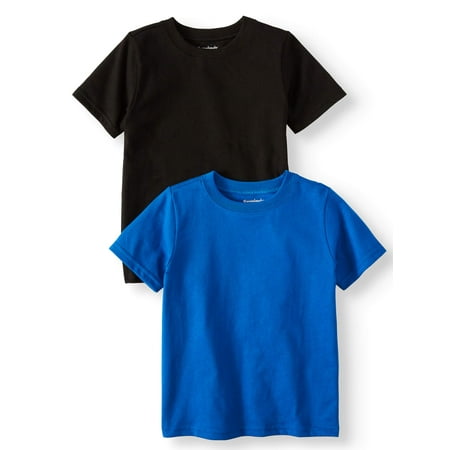 - Solid Crew Neck T-Shirts, 2pc Multi-Pack (Toddler Boys)