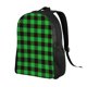 thumbnail image 2 of Balery Buffalo Plaid Green Black Mochila - Mochila Estilosa y Duradera para Laptop de 15 Pulgadas con Tela Oxford Impermeable, 2 of 8