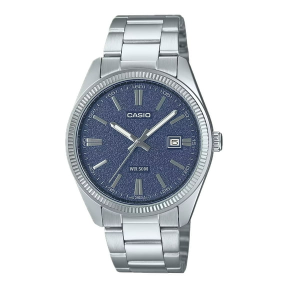 Casio Standard Analog Stainless Steel Blue Dial Quartz MTP-1302DA-2A1V Men's Watch