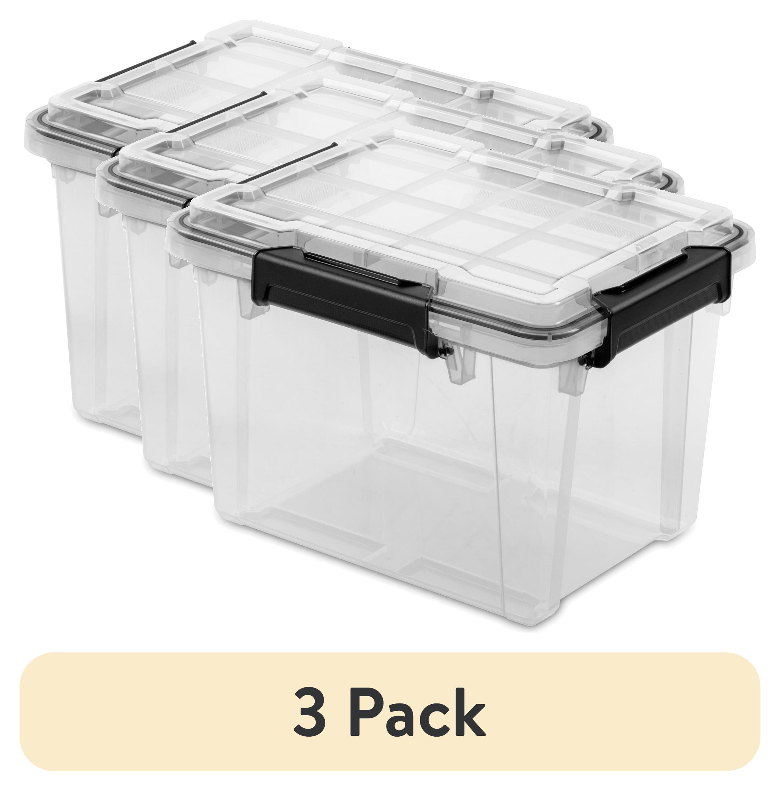 Sterilite 19-Quart Waterproof Gasket Storage Box, Black photo 1