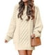 thumbnail image 2 of Vestido corto Suéter Fridja Otoño Invierno Mujer Manga larga Cuello redondo NMB1177, 2 of 6