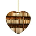 thumbnail image 2 of BJUTIR Christmas Decor Book Lovers Heart Shaped Bookshelf Pendant Acrylic Ornament, 2 of 5