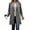 Dark Gray, variant on Women's Crew Neck Pullover for Fall Winter,Sweatshirt Coats for Women Fall Long Sleeve Tops Solid Color Wool Stand Collar Button Faux Lined Jackets