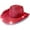 Red, variant on Light up LED Flashing Sequin Cowboy Hat (Red) – Sparkly Glitter Cowgirl Hat for Disco, Birthday, Party by PartyGlowz