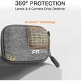 thumbnail image 2 of Étui de Transport à Tissage Gris pour GoPro Hero 11/10/9/8/7/(2018)/6/5 Noir, Coque Rigide, 2 of 5