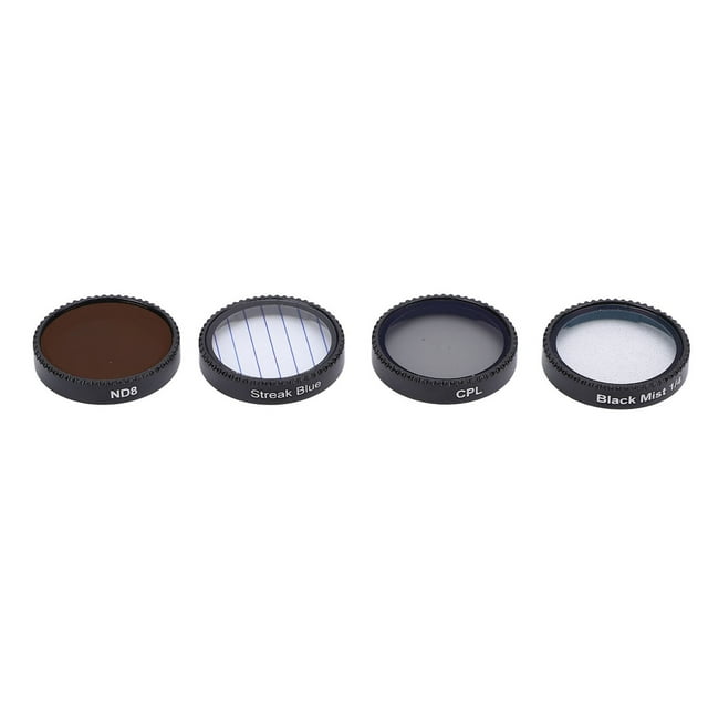 FILTRO DRONE ND8, 4 EN 1 FILTRO DE LENTES DE DRONES ENJUNTO DE 1/4 RACHA AZUL DE DIFUSION NEGRA CON ESTUCE DE ALMACENAMIENTO PARA FOTOGRAFÍA