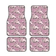 thumbnail image 2 of Uemuo Car Floor Mats - Rose Flowers Pattern Carpet Floor Mats for Cars, Auto Accessories Front & Rear Car Floor Foot Mat Sets of 4 Pieces, 2 of 6