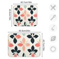 thumbnail image 4 of Yayeee Dish Drying Mat for Kitchen Counter 18"x24" Microfiber Absorbent Pad, Black Retro Flower, 4 of 7