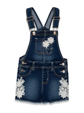 Wonder Nation Baby Toddler Girl Denim Shortall