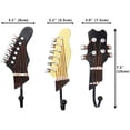 thumbnail image 4 of Ganchos decorativos en forma de guitarra Vintage, perchas para colgar ropa, abrigos, toallas, sombreros para llaves, ganchos de resina metálica, montados en la pared pesados Xemadio LKX-1609, 4 of 7