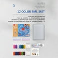 thumbnail image 1 of Fiudx Set de Pigmentos para Acuarela, 12 Colores Vibrantes, 10 Ml de Pinturas a Base de Agua, Bandeja Flotante, Goteros y Accesorios, para Uso Escolar En Casa, Proyectos Creativos, Kit Completo., 1 of 7