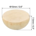 thumbnail image 2 of Uxcell 15mm Mitades de Perlas de Madera, Paquete de 250 Perlas de Madera Natural sin Terminar, Bolas de Madera Redondas Divididas para Manualidades, 2 of 7