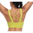 thumbnail image 2 of LWP YOGA Women's Strappy Sports Bras Padded Yoga Top Criss Cross Back Cami Fitness Workout, 2 of 11