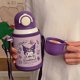 thumbnail image 1 of Sanrio Kuromi termo Kawaii Anime para niños, taza de agua, corazón para niña, botella de agua portátil de dibujos animados, regalo de cumpleaños, 1 of 4