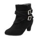 thumbnail image 1 of NECHOLOGY Botas Mujer Adulto Femenino Zapatos Botines de mujer Botas de otoño e invierno para mujer, botas con hebilla de cinturón, zapatos de mujer (Black, 8.5), 1 of 7