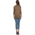 thumbnail image 4 of CEASIKERY Women's Blouse;3/4 Sleeve Tops;V Neck Casual Tunic;Loose Shirt, 4 of 13