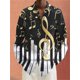 thumbnail image 1 of Camisa de hombre con notación musical, instrumentos musicales, gráficos claros, informal, para exteriores, calle, cómoda, suave, lujosa, 2024, popular, más, 1 of 6