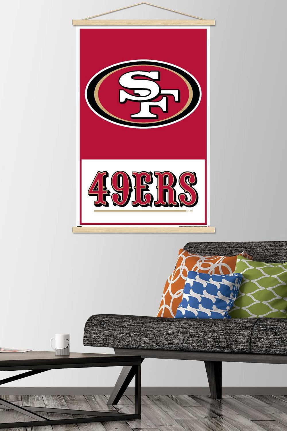 NFL San Francisco 49ers - Logo 21 Wall Poster, 22.375" x 34" Framed