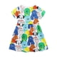 thumbnail image 4 of Penkiiy Verano nuevo vestido de los niños Polka bordado de algodón de punto falda de manga corta niñas, 4 of 6