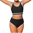 thumbnail image 3 of Mercatoo Bikini Swimsuit for Girls Tween Bathing Suits Summer 2 Piece Athletic Trendy Beach Swimsuits Solid Workout Sporty Swimwear, 3 of 4