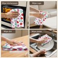 thumbnail image 5 of 6 Pcs Pioneer Flower Floral Print Pattern Funny Kitchen Towels, Microfiber Dish Towels, Kitchen Tea Towels Set 18" X 26", 5 of 6