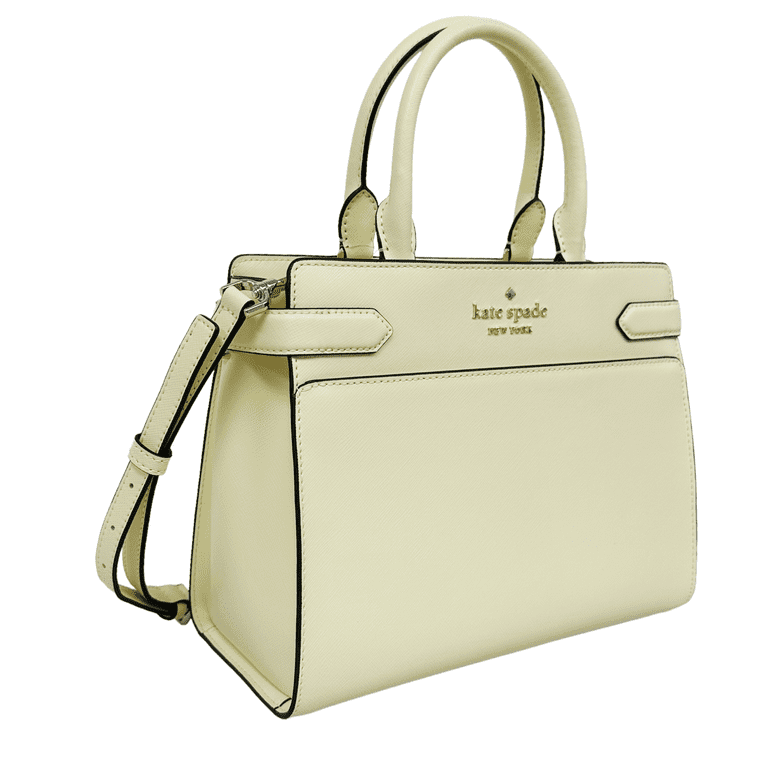 Kate Spade Bags | Kate Spade Staci Medium Satchel Bag | Color: Gold/White | Size: Os | Fashionkey_'s Closet
