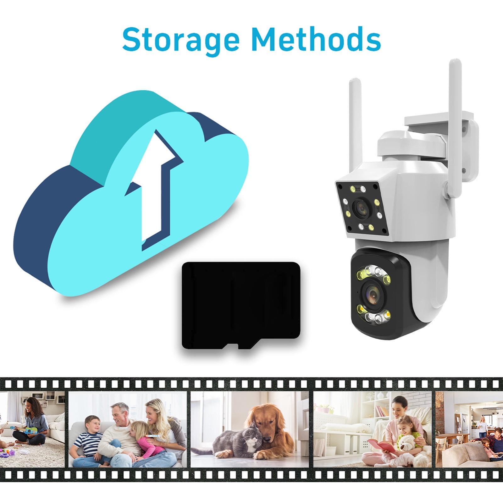 sruoe Surveillance Cameras, Surveillance Cameras Wireless, Security Cameras Wireless Outdoor, Security Camera, Night Vision, Home Monitor Camera
