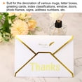 thumbnail image 5 of Uxcell Vinyl Self Adhesive Letter Number Sticker Decal Kit, Yellow 126 Piece 4 Sheets, 5 of 5