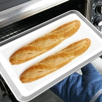 IDEANATEGRATE Aluminum Alloy Roasting Pan 17.7x12.9in Baking Tray for Oven Cooking and Baking