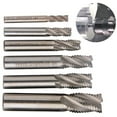 thumbnail image 3 of Solid Carbide 4 flutes CNC end milling Cutter Router Bit for Metal Roughing, 3 of 7