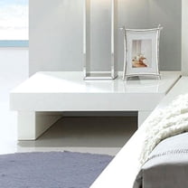 Leovanni Contemporary Nightstands, High Gloss White