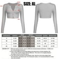 thumbnail image 3 of Cárdigan de punto de manga larga con cuello en V y botones para mujer, para vestir con jeans, gris, 3 of 6