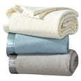 thumbnail image 2 of Melange Home 100% Merino Wool Blanket with Satin Border King - Blue, 2 of 5